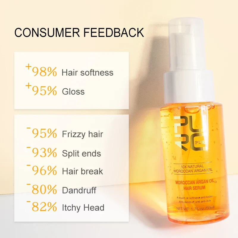 Purc Morocco Argan Oil Hair Serum Smoothing Soften