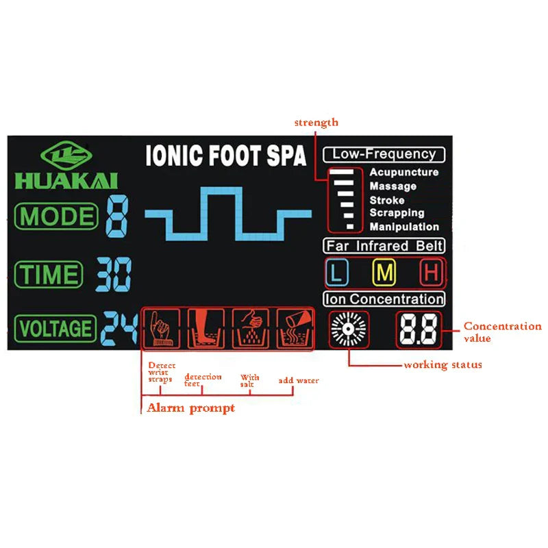 Personal Care Multifunctional Ion Cleanse Equipment Detox Foot