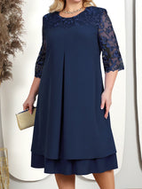 Dresses For Women Embroidery Floral Patchwork Fall Wedding