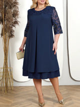 Dresses For Women Embroidery Floral Patchwork Fall Wedding