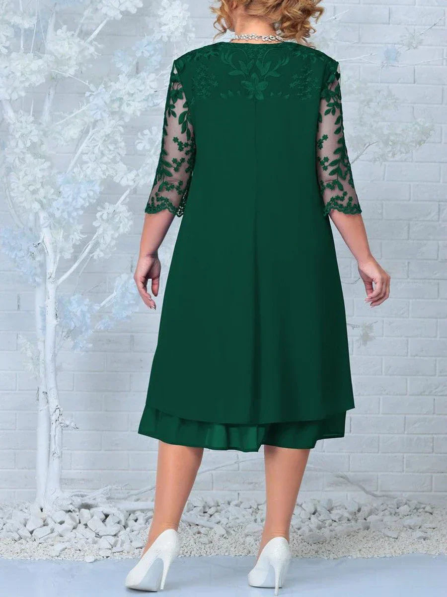 Dresses For Women Embroidery Floral Patchwork Fall Wedding