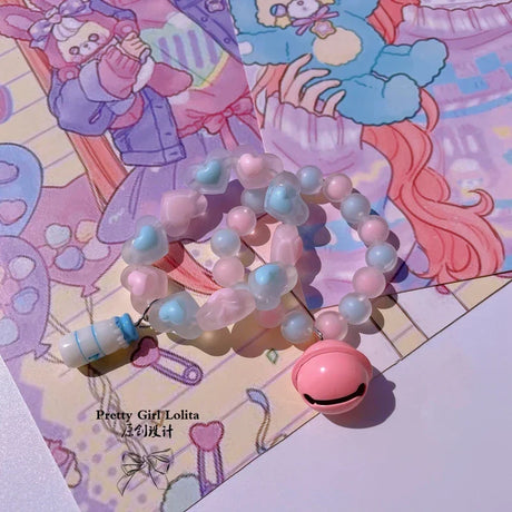 Powder Blue Sweet Lolita Hair Niang Headbands Badge