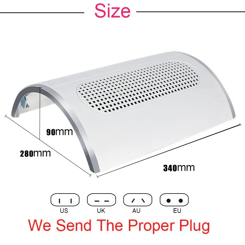 Powerful Nail Suction Dust Collector Low Noisy