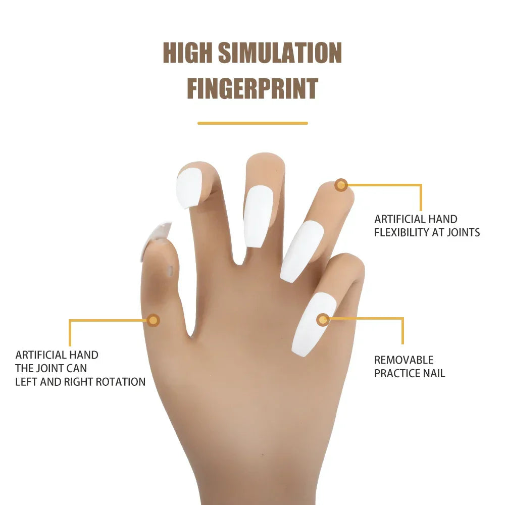 Practice Hand For Nails Silicone Nail Art Practice