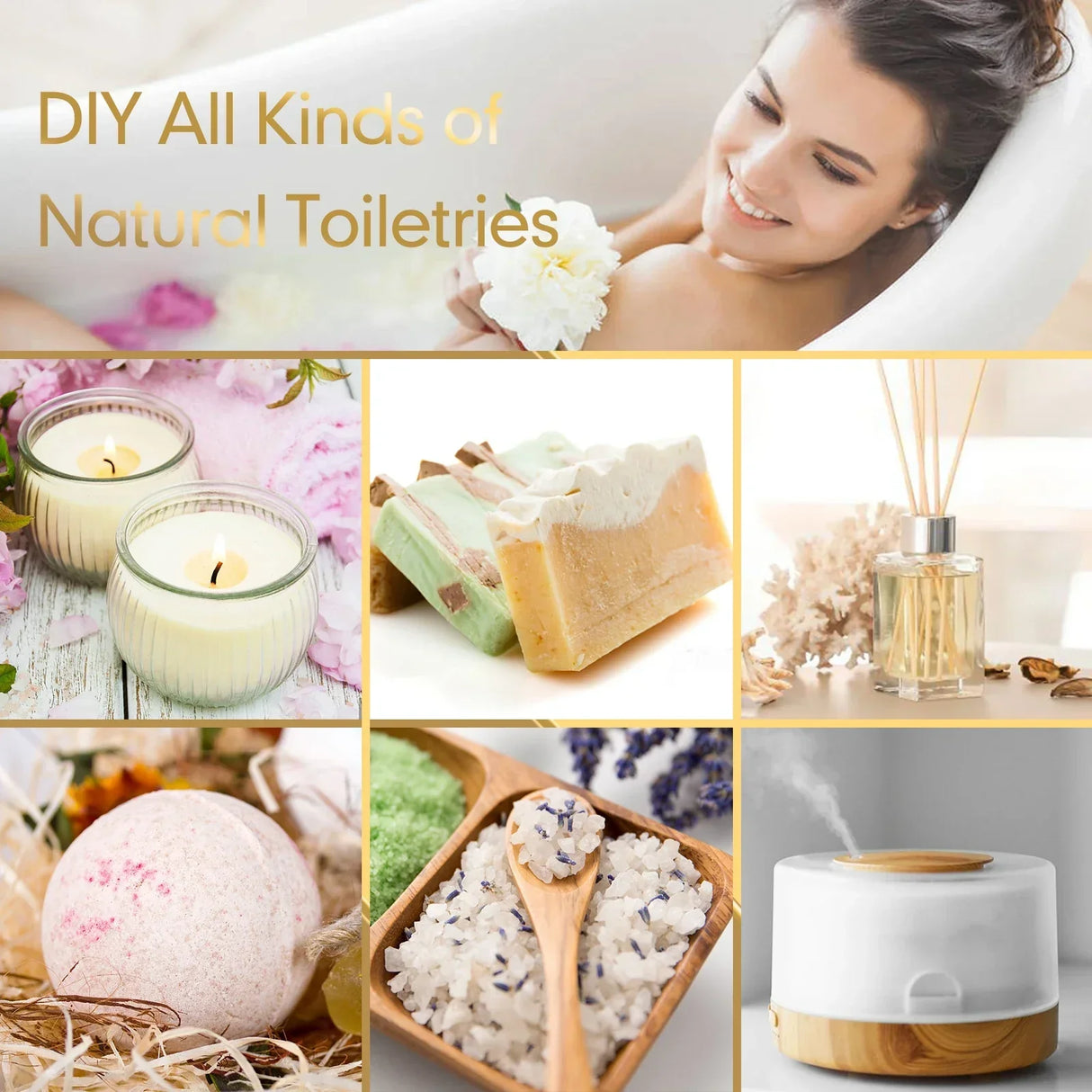 Pure Natural Essential Oils Gift Box Spa