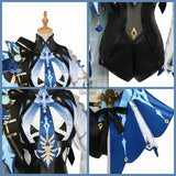 Rolecos Genshin Impact Eula Cosplay Costume Uniform Cosplay