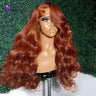 Reddish Brown Hd Lace Frontal Wig Preplucked