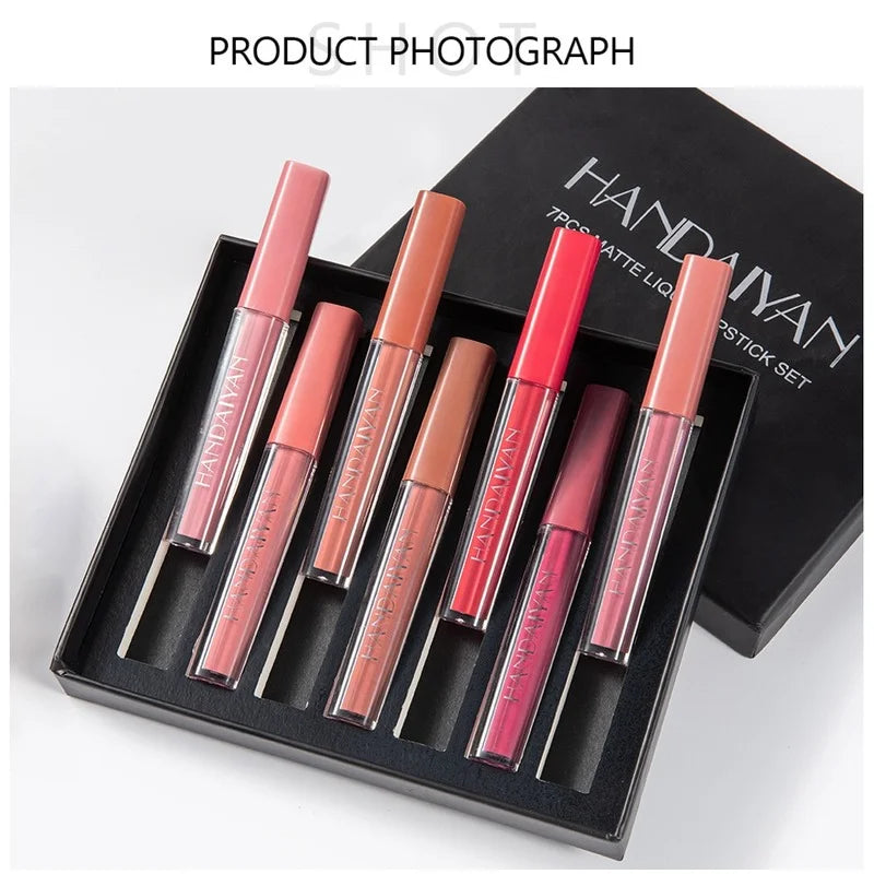 Matte Velvet Lip Gloss Glaze Waterproof Lasting