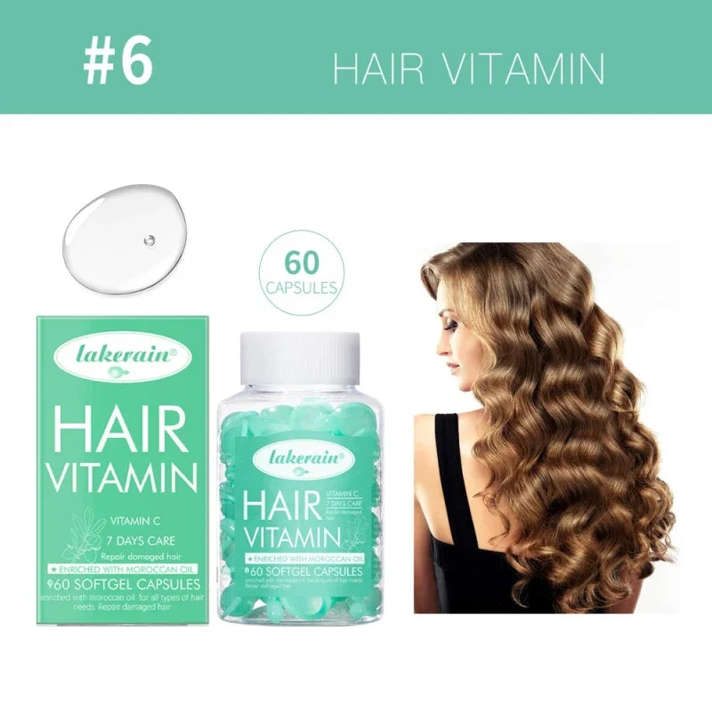 Hair Vitamin C Capsules - 60 Count Scalp Treatment & Repair