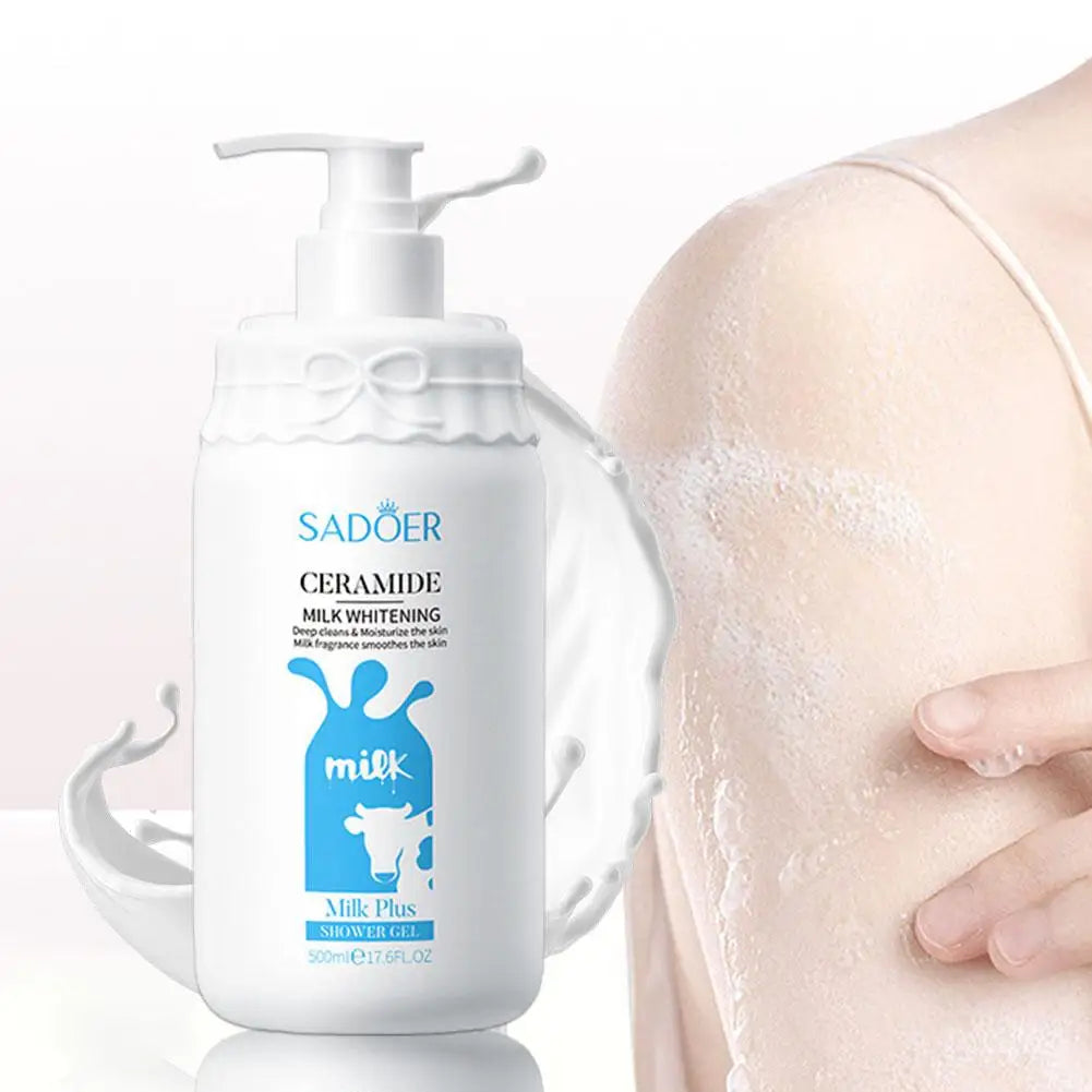 Milk Shower Gel Deep Cleaning Exfoliating Remove
