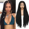 Full Lace Front Box Braided Synthetic Wigs