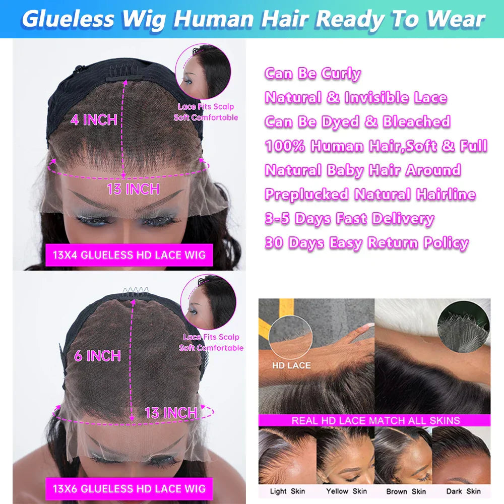 Ginger Orange Lace Front Human Hair Wigs X
