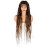 Full Lace Braided Wigs Synthetic Long Black