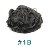 Natural Hairline Super Durable Mens Toupee Brown Blonde