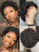 Pixie Cut Wig Human Hair X Lace Frontal