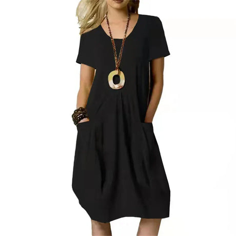 Oversized Cotton Linen Long Dress For Women Summer