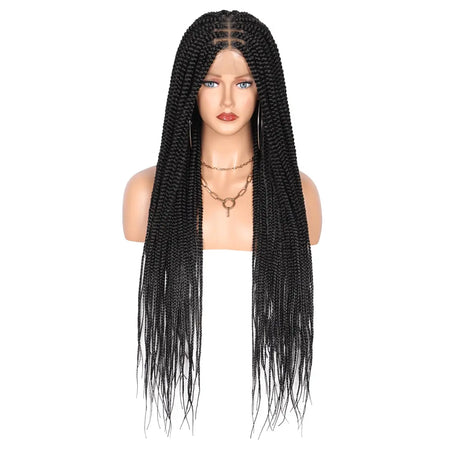 Viyskur Inches Full Lace Front Knotless Box Braided