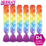 Jumbo Ombre Braids - Black, Brown, Blue, Pink