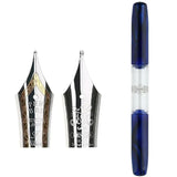 Penbbs Transparent Resin Fountain Pen Double-Nib Ink