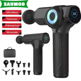 Lcd High Frequency Fascia Gun Massager With