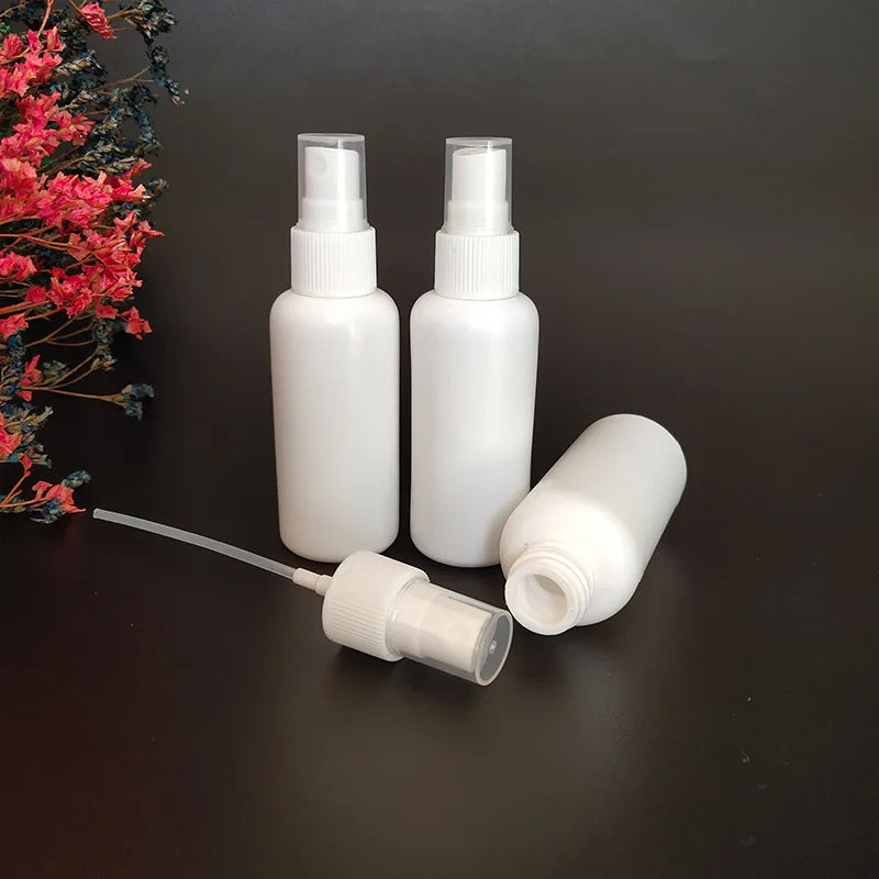 White Spray Bottle Empty Perfume Vial Refillable