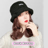As Syntheti Curly Hair Lamb Wool Fisherman Hat