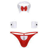 Mens Waiter Tuxedo Lingerie Sexy Cosplay Costume Role