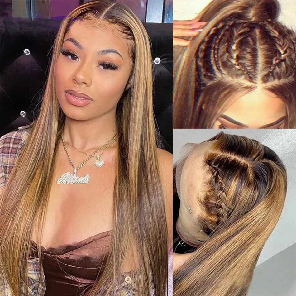 Tewjig Highlight Ombre Hair  Lace Front