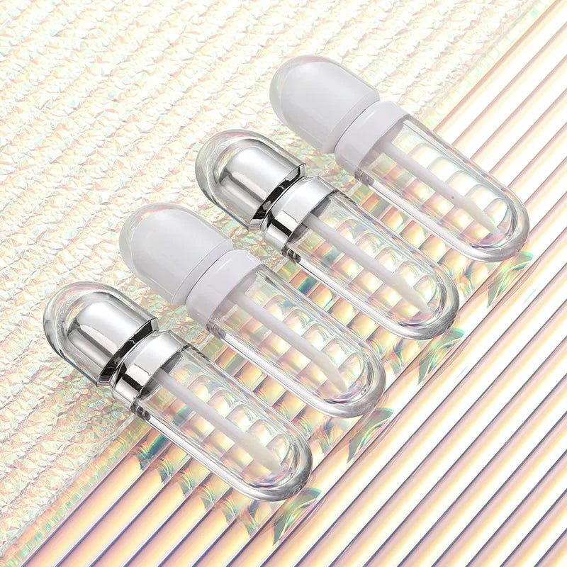 Pink Flat Lip Gloss Tube Dispensing Bottle Lip