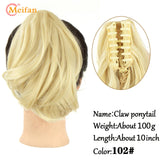 Meifan Long Synthetic Wavy Clip In Hair Ponytail