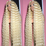 Honey Blonde Deep Wavex Hd Lace Frontal Wig