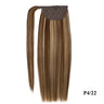 Straight Human Hair Ponytail Wrap Around Horsetail Clips-In