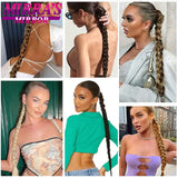 Long Diy Braided Ponytail Extension With Hair Tie