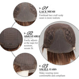 Remy Human Hair Wigs Brown Short Pixie