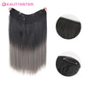 Synthetic Clips In Hair Long Wave Clip In