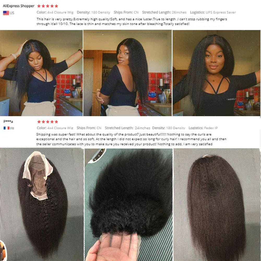 Hd Transparent  Lace Frontal Wig Kinky