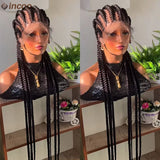 Incoo Synthetic Twist Braids Lace Front Wig