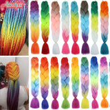 Synthetic Long Jumbo Ombre Braiding Hair For Women