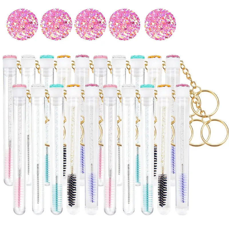Mascara Wand Tubes Eyebrow Brush Diamond Key