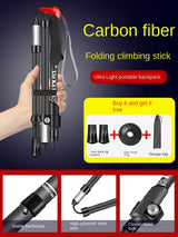 Folding Carbon Hiking Poles Outdoor Equipment Non-Slip Climbing