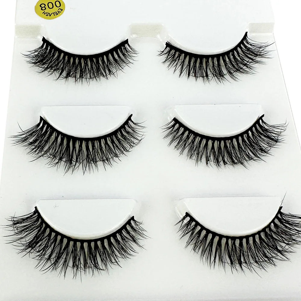 Faux Mink Eyelashes Hair Soft False