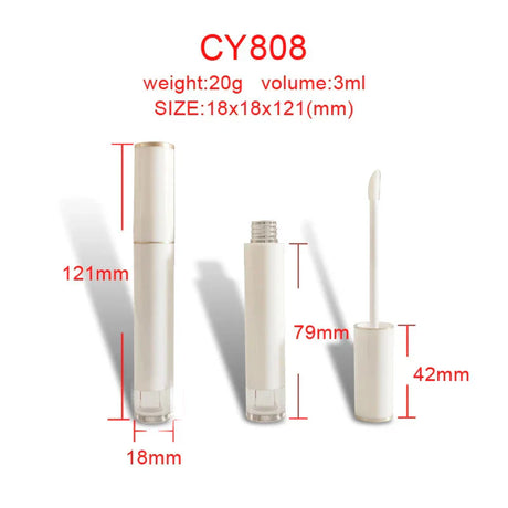 White Empty Lip Gloss Tube Diy Lipstick Lip