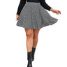 Plus Summer Elegant Flared Skirt Women Loose Casual