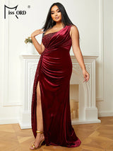 Missord Wine Sequin Evening Dresses Women Elegant One