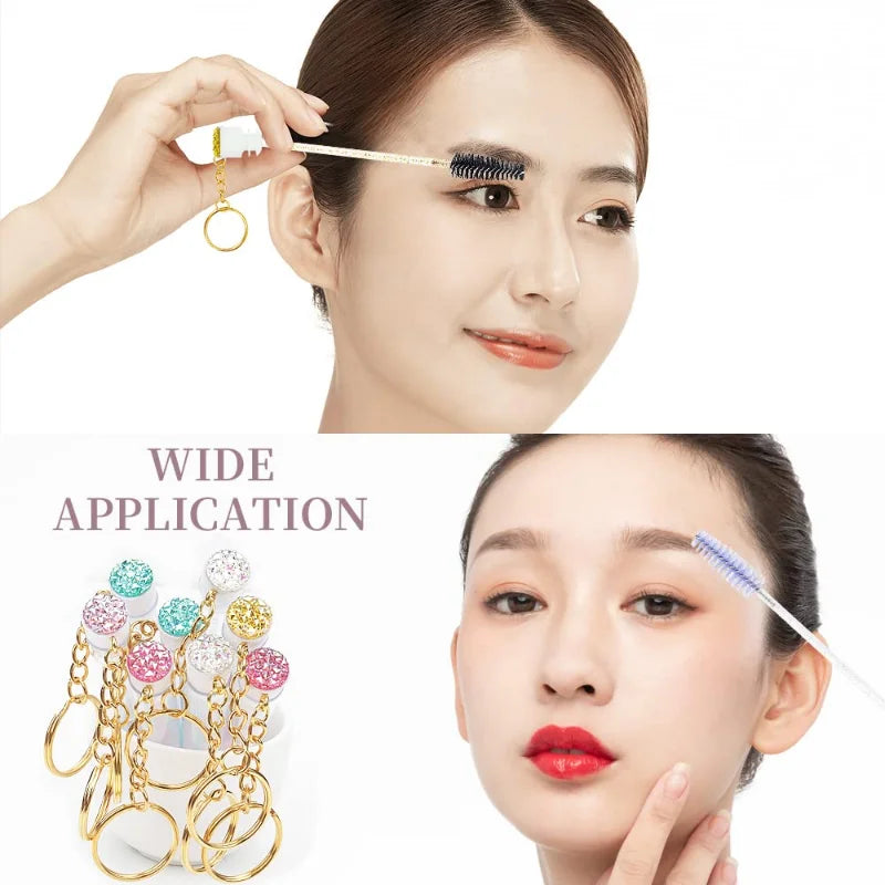 Mascara Wand Tubes Eyebrow Brush Diamond Key