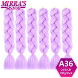 Jumbo Ombre Braids - Black, Brown, Blue, Pink