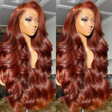 Brazilian Reddish Brown Hd Lace Front