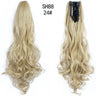Synthetic Long Wavy Claw Clip On Ponytail Drawstring
