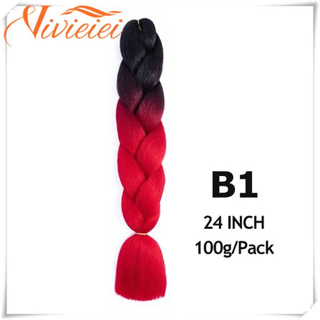 Pink Ombre Jumbo Braids Hair Extensions