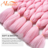 Pink Ombre Jumbo Braids Hair Extensions